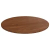 VidaXL Runde Tischplatte Dunkelbraun Ø80x1,5 Cm Behandeltes Eichenholz