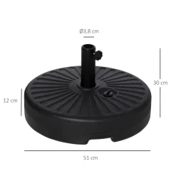 Outsunny Sonnenschirmständer 22 Kg Schirmständer Für Sonnenschirm Schirmstangen 38 Mm Sonnenschirmfuß Für Garten Terrasse Balkon Zement Schwarz Ø51 X 30H Cm 19 Outsunny Sonnenschirmständer 22 Kg Schirmständer Für Sonnenschirm Schirmstangen 38 Mm Sonnenschirmfuß Für Garten Terrasse Balkon Zement Schwarz Ø51 X 30H Cm -Garten- & Gewächshäuser Geschäft c17b7e9b2be8407dac9e5390c52eca8d