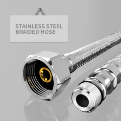 Lonheo Niederdruck Wasserhahn Küche Armatur Aus Edelstahl, 360° Schwenkbar Küche Mischbatterie Einhebelmischer Für Kaltwasser Und Einen Wasserboiler Konzipiert -Garten- & Gewächshäuser Geschäft c18327d9b3a5e5962f04d39b73aa22f0 1