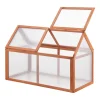 Casa.pro Frühbeet Duiven Mini Gewächshaus Aus Holz 100 X 55 Cm Frühbeetkasten Pflanzenbeet Kiefernholz Polycarbonat