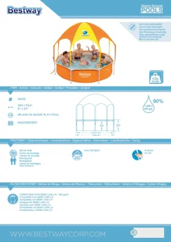 Bestway Splash In Shade Play Pool Schwimmbecken Planschbecken Kinder Baby 56432 9 Bestway Splash In Shade Play Pool Schwimmbecken Planschbecken Kinder Baby 56432 -Garten- & Gewächshäuser Geschäft c196f2ffafc16e9244694102519a0393