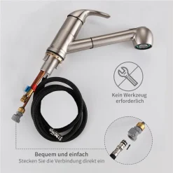 Homelody Wasserhahn Küche Ausziehbar Küchenarmatur Mit Herausziehbarer Brause Spültischarmatur Mischbatterie Küche 2 Strahlarten Armatur Küche 19 Homelody Wasserhahn Küche Ausziehbar Küchenarmatur Mit Herausziehbarer Brause Spültischarmatur Mischbatterie Küche 2 Strahlarten Armatur Küche -Garten- & Gewächshäuser Geschäft c1b522011613f9466bda6ac8609d06c6