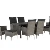 TrendLine Dining Möbelset Lyon 9-teilig Mit Ausziehtisch Inkl. Sitzkissen