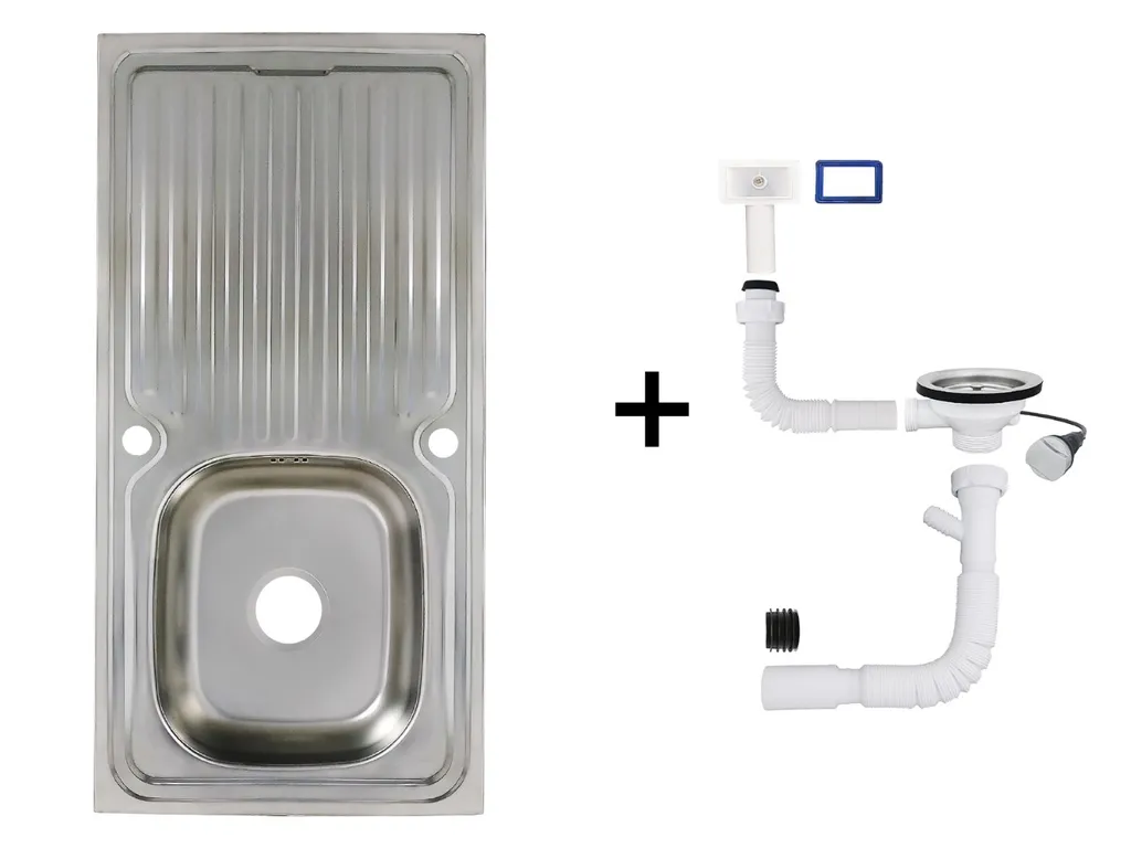 Keton Edelstahl Einbauspüle 100 X 50cm Inkl. Automatische Excenter Ablaufgarnitur 1 Keton Edelstahl Einbauspüle 100 X 50cm Inkl. Automatische Excenter Ablaufgarnitur