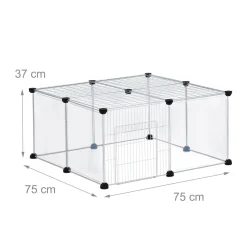 Relaxdays 12-teiliges Freilaufgehege Transparent -Garten- & Gewächshäuser Geschäft c1fc242db5c599a95bc66efd245e3ac9
