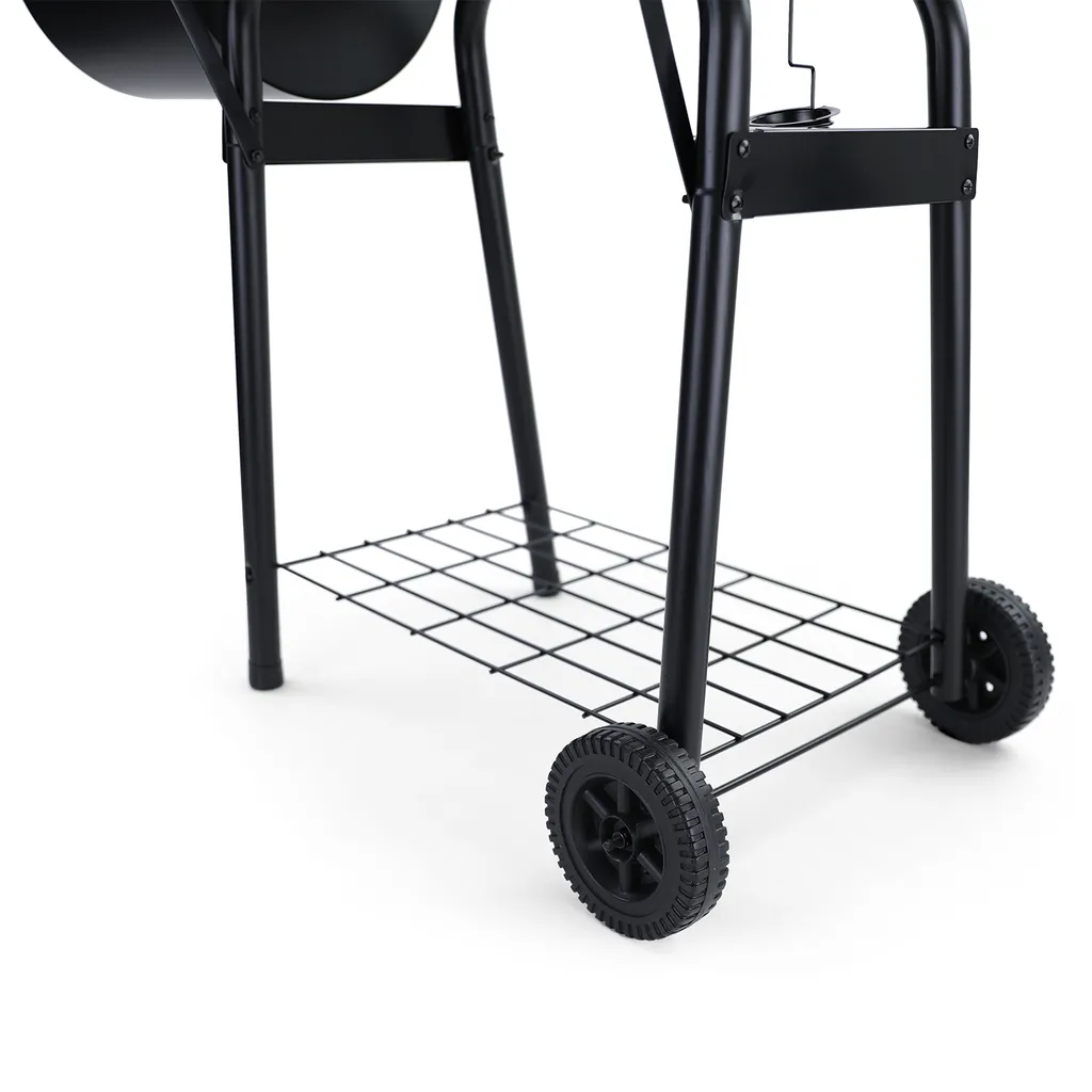 Carparts Online GmbH RAMROXX® BBQ XL Smoker Holzkohle Barbecue Grill RX970 Schwarz Mit Abdeckung 9 Carparts Online GmbH RAMROXX® BBQ XL Smoker Holzkohle Barbecue Grill RX970 Schwarz Mit Abdeckung – Bild 9