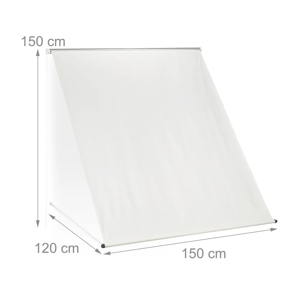 Relaxdays Fallarmmarkise In Beige 4 Relaxdays Fallarmmarkise In Beige – Bild 4