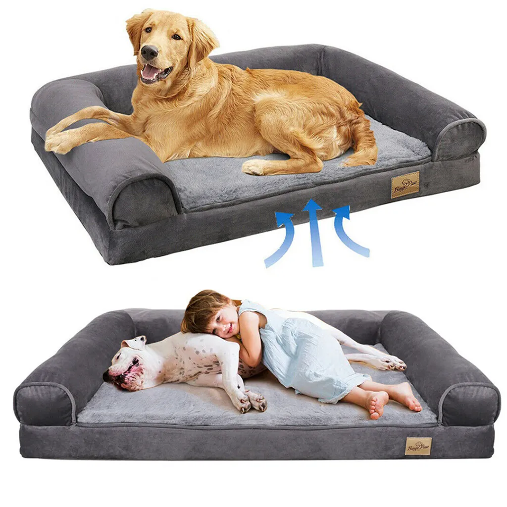 Bingopaw WISFOR Hundesofa Orthopädisch Hundebett Hundecouch Für Große Hunde, Wasserfest Waschbar Bezug Abnehmbar XL: 120x90x20cm 5 Bingopaw WISFOR Hundesofa Orthopädisch Hundebett Hundecouch Für Große Hunde, Wasserfest Waschbar Bezug Abnehmbar XL: 120x90x20cm – Bild 5
