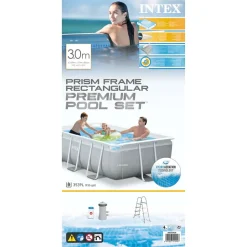 INTEX Swimmingpool-Set Prism Frame Rechteckig 300 X 175 X 80 Cm -Garten- & Gewächshäuser Geschäft c2e46c6bf32104f531d8077e189a8228