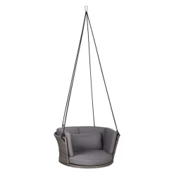 OUTLIV. Hängestuhl Rattan Dunkelgrau|Braun