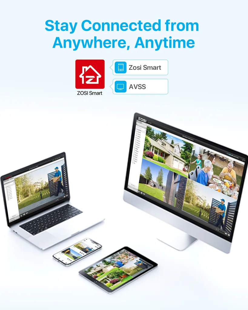 ZOSI 8CH 2K 5MP POE Überwachungskamea Set, 8X Netzwerk IP Kamera Überwachung Aussen Set Mit 2TB Festplatte, Bewegungserkennung, IR Nachtsicht 7 ZOSI 8CH 2K 5MP POE Überwachungskamea Set, 8X Netzwerk IP Kamera Überwachung Aussen Set Mit 2TB Festplatte, Bewegungserkennung, IR Nachtsicht – Bild 7