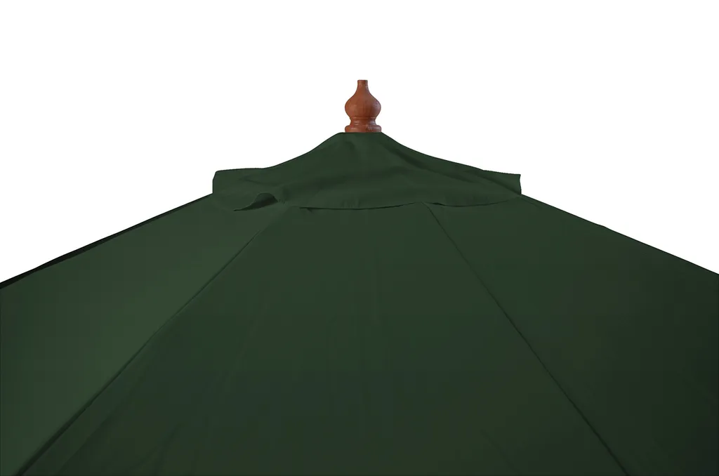 Kai Wiechmann Sonnenschirm Runder Balkonschirm Grün 300 Cm Als Hochwertiger Schattenspender Gartenschirm Aus Holz Mit Windauslass & UPF 50+ 2 Kai Wiechmann Sonnenschirm Runder Balkonschirm Grün 300 Cm Als Hochwertiger Schattenspender Gartenschirm Aus Holz Mit Windauslass & UPF 50+ – Bild 2