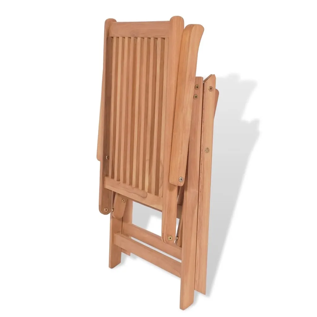 VidaXL Verstellbare Gartenstühle 2 Stk. Massivholz Teak 6 VidaXL Verstellbare Gartenstühle 2 Stk. Massivholz Teak – Bild 6