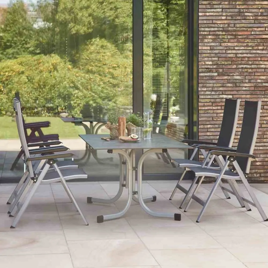 Siena Garden Tesoro Gartenstuhl, Klappbar, Silber 11 Siena Garden Tesoro Gartenstuhl, Klappbar, Silber – Bild 11