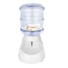 YisibaihTao 3.8L Wasserspender Für Haustiere, Wasserflasche Für Hunde, Futternapf Für Haustiere, Wasserspender Für Katzen, Futterspender Für Katzenfutter(grau)