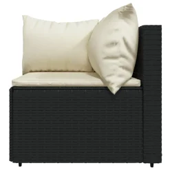 VidaXL 3-tlg. Garten-Lounge-Set Mit Kissen Schwarz Poly Rattan -Garten- & Gewächshäuser Geschäft c433cc9dc300869ff9137aad70260f8d