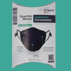 Waschbare, Antivirale Stoffmaske Livinguard ?Pro? Größe L