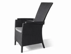 Siena Garden Gartensessel Vermont Kunststoff Geflechtoptik Graphit