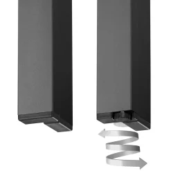 Tectake Aluminium Gartentisch Maren Höhenverstellbare Füße 90x90x74,5cm - Schwarz 9 Tectake Aluminium Gartentisch Maren Höhenverstellbare Füße 90x90x74,5cm - Schwarz -Garten- & Gewächshäuser Geschäft c4f6881e252b1082346d065bf08252f8