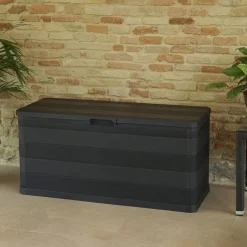 VidaXL Gartenbox Schwarz 117×45×56 Cm -Garten- & Gewächshäuser Geschäft c508f7ac5dff3339a19bc225b2831ec6