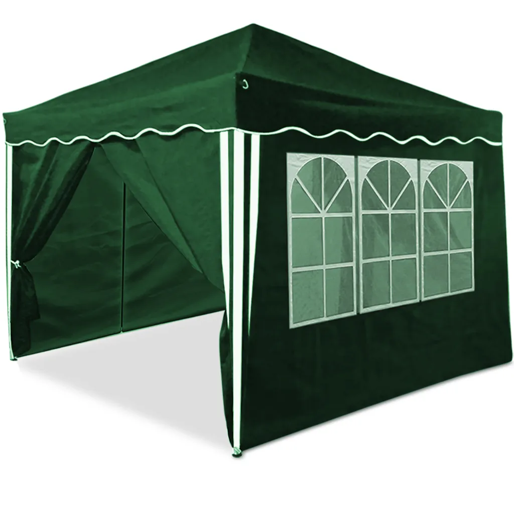 Deuba Faltpavillon 3x3 M Mit 4 Seitenwänden + Praktischer Tragetasche 3 Deuba Faltpavillon 3x3 M Mit 4 Seitenwänden + Praktischer Tragetasche – Bild 3