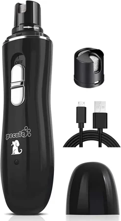 Pecute Krallenschleifer Für Kleine Hunde Und Katzen, Mit 3 Schleif Ports 2 Geschwindigkeitseinstellung USB-Anschluß