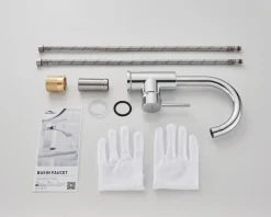 Auralum 360° Drehbar Wasserhahn Für Küche Und Waschbeken, Küchenarmatur Einhebel-Waschtischmischer, Chrom 15 Auralum 360° Drehbar Wasserhahn Für Küche Und Waschbeken, Küchenarmatur Einhebel-Waschtischmischer, Chrom -Garten- & Gewächshäuser Geschäft c5312ae76cb084c38d4ada142daa27a4 1