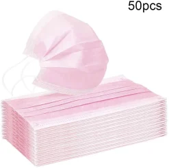 Chuanglanou 50 Stück ICatcher® Pink Disposable Shield Einweg-Atemschutzbakterienschutz Mundschutz Gesichtsschutz Rosa