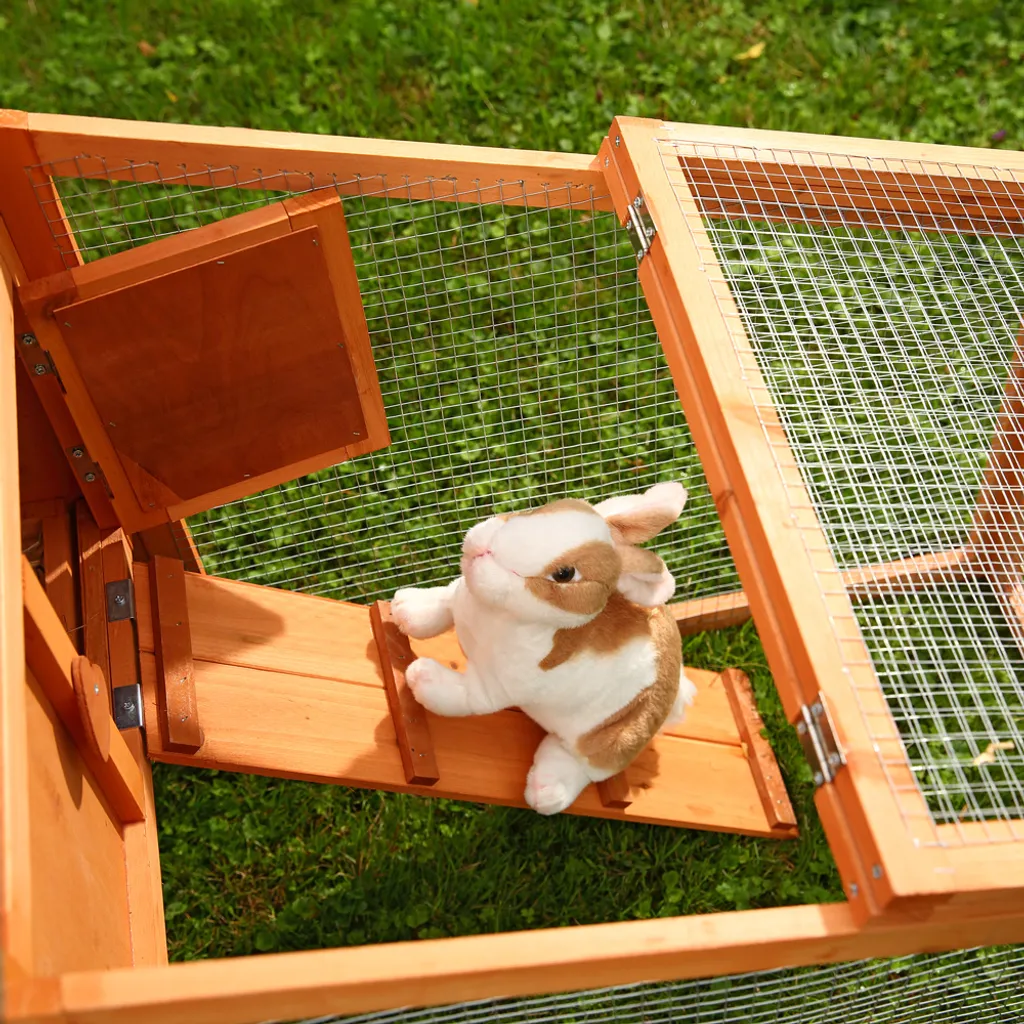 Mucola Hasenstall Kaninchenstall Hasen Kaninchen Käfig Kleintierstall Hasenkäfig Holz 4 Mucola Hasenstall Kaninchenstall Hasen Kaninchen Käfig Kleintierstall Hasenkäfig Holz – Bild 4