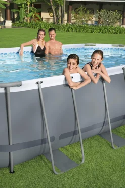 Bestway Power Steel™ Oval Pool Set 424x250x100 Cm, Ovaler Stahlrahmenpool-Set Mit Filterpumpe -Garten- & Gewächshäuser Geschäft c58086a5d8445fd1ec51d7b9e9acaca0