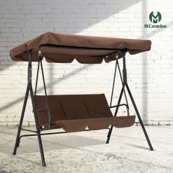 MCombo 3-Sitzer Hollywoodschaukel Gartenschaukel Gartenliege Schaukelbank 8003 Braun 14 MCombo 3-Sitzer Hollywoodschaukel Gartenschaukel Gartenliege Schaukelbank 8003 Braun -Garten- & Gewächshäuser Geschäft c5945c4bc6ea60f616a216e63ab78075