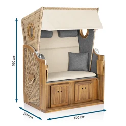 Maxxworld Hoberg Premium 2-Sitzer-Strandkorb Mit Bullaugen -Garten- & Gewächshäuser Geschäft c5a6c80f0730e053083d53ff7c7d2a97
