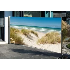 Westerholt Seitenmarkise Mit Fotodruck 160x300 Cm, Sichtschutz Rechts Ostsee