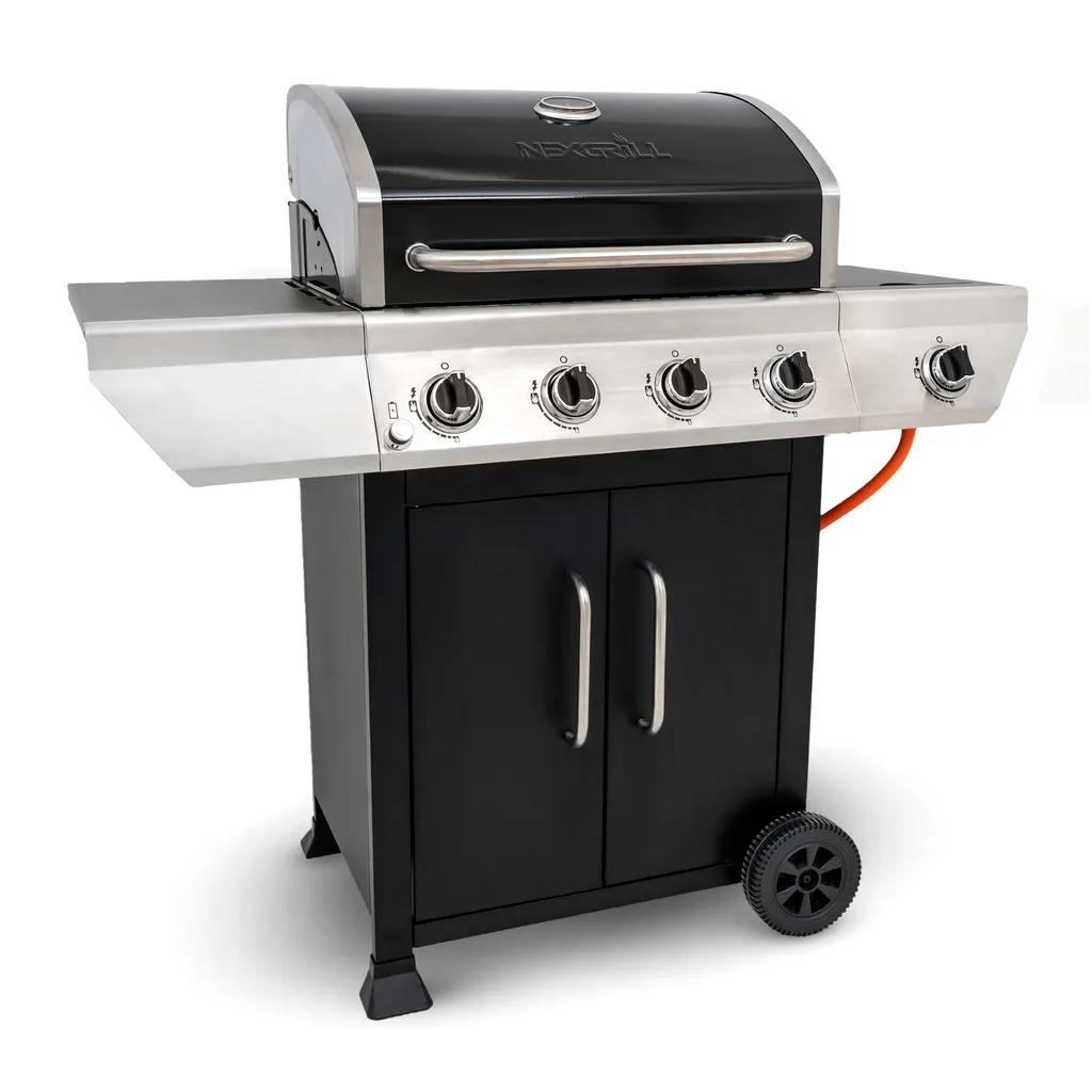 Nexgrill 4B Classic Gasgrill I 4 Brenner Gas Grill Mit Seitenbrenner I Grillwagen Mit Grillthermometer, Seitenablage Und Seitenkochfeld 6 Nexgrill 4B Classic Gasgrill I 4 Brenner Gas Grill Mit Seitenbrenner I Grillwagen Mit Grillthermometer, Seitenablage Und Seitenkochfeld – Bild 6