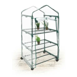 Relaxdays Gewächshaus Mit Rollen Und 3 Etagen