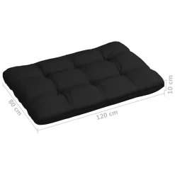 VidaXL Palettensofa-Auflagen 2 Stk. Schwarz -Garten- & Gewächshäuser Geschäft c5d5014d0e234a6f0852323815534d05