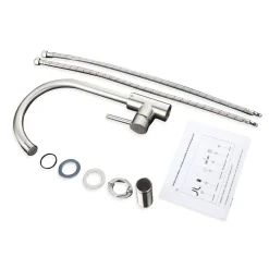 Homelody Wasserhahn Küche Mit 2 Strahlarten 360° Drehbar Küchenarmatur Edelstahl Spültischarmatur Hochdruck Armatur Mischbatterie Küche Matt Gebürstet -Garten- & Gewächshäuser Geschäft c5f2a38cf515af02f076dfc483c1dd01