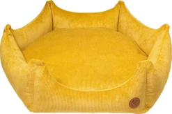 Pfotenfreunde Hundebett Krone L - Gelb