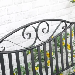 HOMCOM Outsunny Gartenbank Sitzbank Parkbank 2-Sitzer Metallbank Stahlrahmen Mit Armlehne Für Garten Balkon Und Terrasse Bis 220 Kg Belastbar Grau 15,5 X 54 X 96 Cm 16 HOMCOM Outsunny Gartenbank Sitzbank Parkbank 2-Sitzer Metallbank Stahlrahmen Mit Armlehne Für Garten Balkon Und Terrasse Bis 220 Kg Belastbar Grau 15,5 X 54 X 96 Cm -Garten- & Gewächshäuser Geschäft c6e220e2024c72b66640491d781a1732