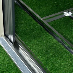 Juskys Metall Gerätehaus M Mit Pultdach, Schiebetür & Fundament - 4m³ - 213×130×173 Cm - Grün - Geräteschuppen Gartenhaus Garten Schuppen -Garten- & Gewächshäuser Geschäft c6f5bec6cdfdc2166c68ba9490aa9117