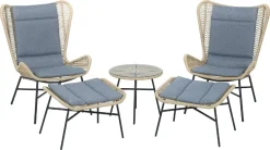 TrendLine Balkonset Grazia Inkl. Sitz- Und Rückenkissen