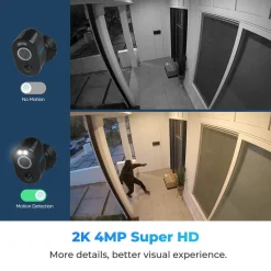 Reolink 4MP Akku 2,4/5GHz WLAN IP-Überwachungskamera Aussen Mit Personen-/Fahrzeugerkennung, Spotlight, Farbnachtsicht, PIR-Sensor, Zeitraffer, 2-Wege-Audio, Argus 3 Pro (Schwarz) -Garten- & Gewächshäuser Geschäft c749391f4433908b25f0cd789c64b0fb