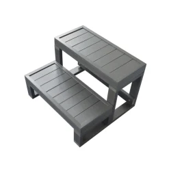 TroniTechnik WPC Aussentreppe Treppe Für Outdoor Whirlpool ELBA