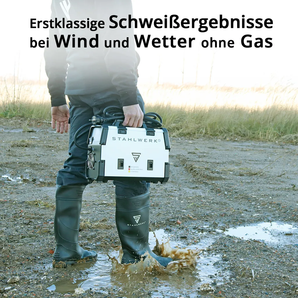 STAHLWERK FLUX 160M Fülldraht Schweißgerät Synergisch 0,6 0,8 0,9 1,0 Mm No Gas 11 STAHLWERK FLUX 160M Fülldraht Schweißgerät Synergisch 0,6 0,8 0,9 1,0 Mm No Gas – Bild 11
