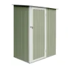 Svita HATTORO P80 Geräteschuppen Metall Gartenschrank Geräteschrank Metallschrank 130x80x186 Cm Hellgrün