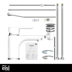 Eisl DIZIANI Waschtischarmatur Mit Zugstange, Wasserhahn Bad Mit Ablaufgarnitur Waschbecken, Weiß/Chrom 17 Eisl DIZIANI Waschtischarmatur Mit Zugstange, Wasserhahn Bad Mit Ablaufgarnitur Waschbecken, Weiß/Chrom -Garten- & Gewächshäuser Geschäft c7b147b534b6d87f9ef64ee12a13f878