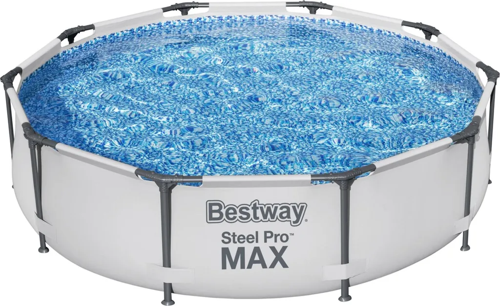 Bestway 56408 Rund Aufstellpool Stahl Pro Max 305x76 CmGestalten: Rund, Maße: 3 - 3,99 M, Filterpumpe: 58381 1 Bestway 56408 Rund Aufstellpool Stahl Pro Max 305x76 CmGestalten: Rund, Maße: 3 - 3,99 M, Filterpumpe: 58381