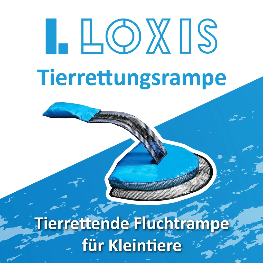 Loxis 2er-Set Rettungsrampe Für Pool Und Teich, Poolzubehör, Rampe Für Tiere, Ausstiegshilfe, Blau 2 Loxis 2er-Set Rettungsrampe Für Pool Und Teich, Poolzubehör, Rampe Für Tiere, Ausstiegshilfe, Blau – Bild 2