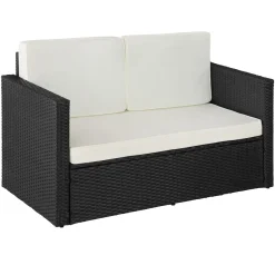 Tectake Rattan Lounge Korfu - Schwarz -Garten- & Gewächshäuser Geschäft c7ee63f6d28a6d132aa814d3b1ebbd56