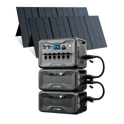 Bluetti 2 KWh Stromspeicher AC200MAX + Solarmodul Komplettsystem - LiFePO4 Power Station, Set-Variante:350W Solarmodul